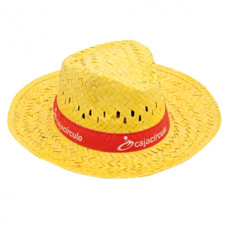 Sombrero de ala ancha de paja Splash