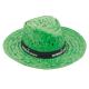 Sombrero de ala ancha de paja Splash Ref.9195-VERDE 