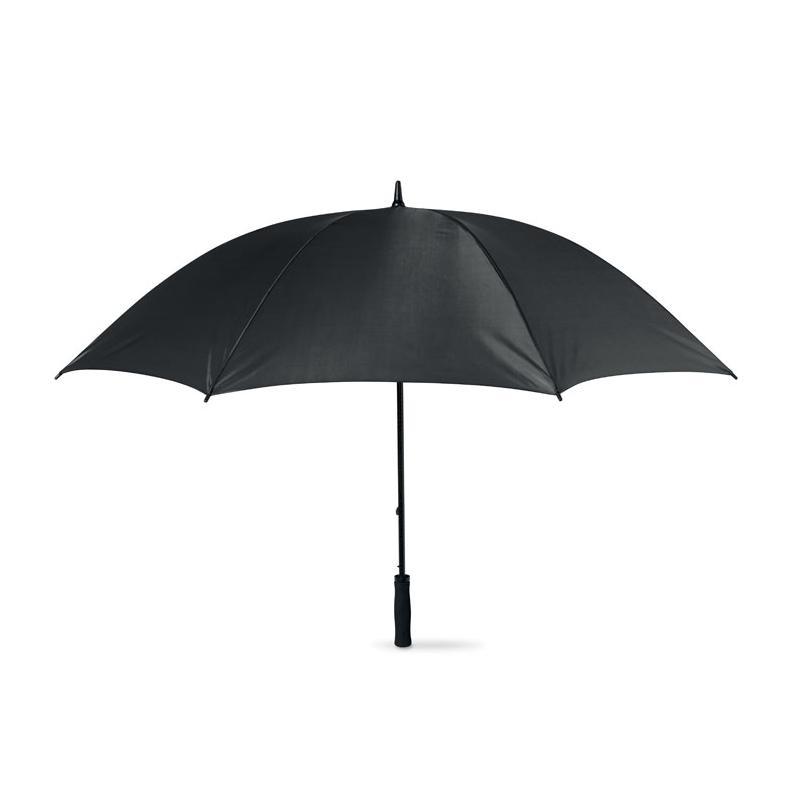 automático tamaño XXL a prueba de tormentas y a prueba de viento 16 varillas con bandolera paraguas de palo grande para 2 personas Paraguas La Farrell negro paraguas de golf Ø unos 120 cm con mango de madera 