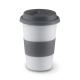 Taza cerámica y tapa silicona 400ml Tribeca Ref.MDMO7683-GRIS 