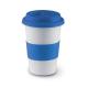 Taza cerámica y tapa silicona 400ml Tribeca Ref.MDMO7683-AZUL 