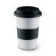 Taza cerámica y tapa silicona 400ml Tribeca Ref.MDMO7683-NEGRO 