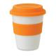 Vaso pp con tapa de silicona Astoria Ref.MDMO8078-NARANJA 