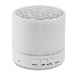 Altavoz circular bluetooth led Round white