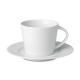 Taza cerámica capucciono 180ml con platito Paris Ref.MDMO9080-BLANCO 