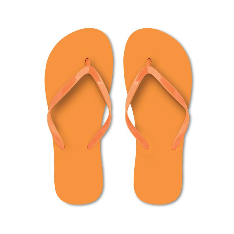 Chanclas naranjas top