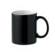 Taza cerámica personalizad en color 300ml Sublidark Ref.MDMO9156-NEGRO 