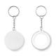 Chapa llavero Ø 44 mm Pin key Ref.MDMO9332-BLANCO 