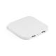Cargador inalámbrico superrápido de 15w con hub 2 puertos usba fabricado en abs reciclado 100% rabs Caroline Ref.PS97903-BLANCO 