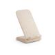 Soporte para smartphone con cargador inalámbrico rápido de 10 w en abs reciclado 100% rabs y fibra de paja de trigo Englert Ref.PS97932-NATURAL 