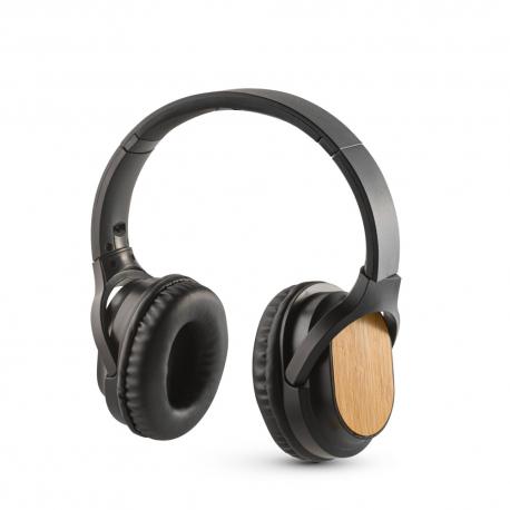 Auriculares inalámbricos plegables con 5h de autonomía fabricado en bambú y abs Gould