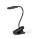 Lámpara de escritorio portátil con clip y 30h de autonomía fabricados al 65% rabs Nesbit ii Ref.PS97141-NEGRO 