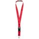 Lanyard con hebilla separable y clip de seguridad Yogi Ref.PF102130-ROJO 