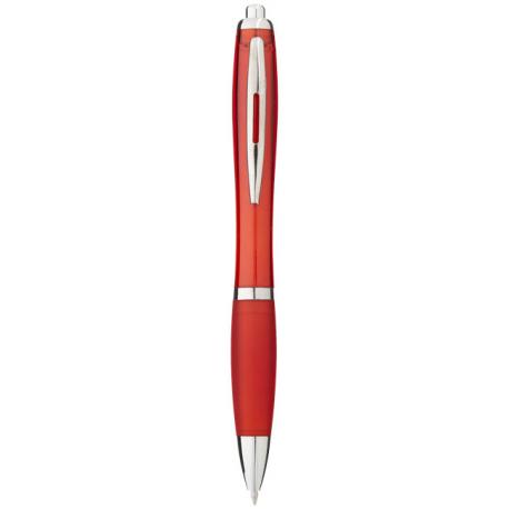 Bolígrafo nash de color con grip de color y tinta negra