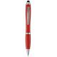 Bolígrafo con stylus con cuerpo y empuñadura del mismo color con acabados cromados “nash”  Ref.PF106739-ROJO 