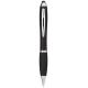 Bolígrafo stylus de color con empuñadura negra Nash Ref.PF106903-NEGRO INTENSO 
