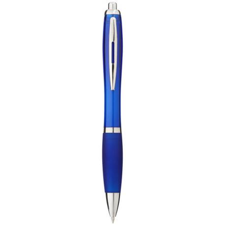 Bolígrafo nash de color con grip de color y tinta azul