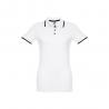 Polo slim fit para mujer. Blanco Thc rome women wh