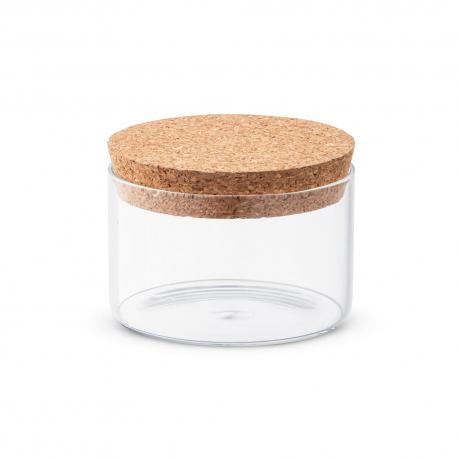Botella de vidrio de borosilicato con tapa de corcho 380ml Spice 380