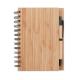 Cuaderno de notas bambú 18x13cm Bambloc Ref.MDMO9435-MADERA 