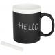 Taza de cerámica de 330 ml escritura tiza Chalk Ref.PF100526-BLANCO 