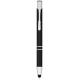 Bolígrafo con stylus de aluminio “moneta” (tinta azul)  Ref.PF107298-NEGRO INTENSO 