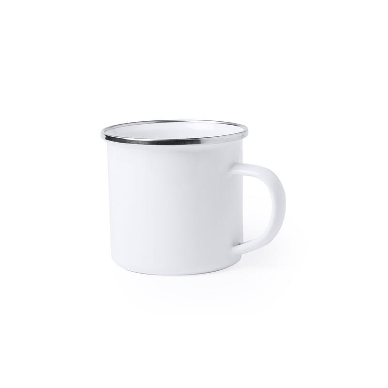 Taza de metal esmaltada vintage de 370ml Neyms