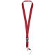 Lanyard con hebilla separable y enganche para móvil Sagan Ref.PF102508-ROJO 