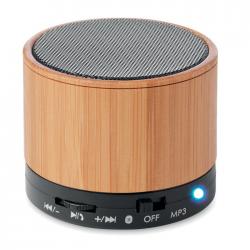 Altavoz bambú red Round bamboo