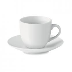 Taza 80ml y plato cerámica café Espresso