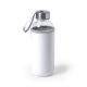 Botella de agua personalizada de cristal 420ml con funda Dokath Ref.5513-BLANCO 