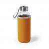 Botella de agua personalizada de cristal 420ml con funda Dokath