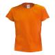 Camiseta para niño color Hecom 135g/m2 Ref.4198-NARANJA