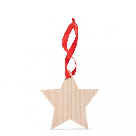 Estrella de madera colgante Woostar