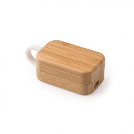 Auriculares inalámbricos con estuche elaborado en bambú BLUES