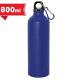 Botella de aluminio con mosqueton 800 ml. 