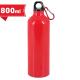 Botella de aluminio con mosqueton 800 ml. 