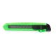 Cutter de cuchilla ancha y cuerpo de ABS LOCK Ref.RTO0108-VERDE OSCURO 