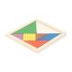 Puzzle tangram de madera personalizado Ref.RJU0111-CRUDO 