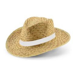 Sombrero de paja natural Jean rib
