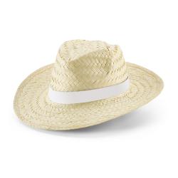 Sombrero de paja natural Edward rib