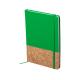 Cuaderno de notas goma elástica 14,7x21cm Bluster Ref.6338-VERDE 