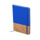 Cuaderno de notas goma elástica 14,7x21cm Bluster Ref.6338-AZUL 
