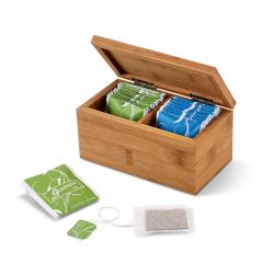 Caja de té de bambú Burdock