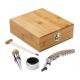 Set de vino suministrado en caja fabricado en bambú zinc y acero inoxidable Cabernet Ref.PS94190-NATURAL 