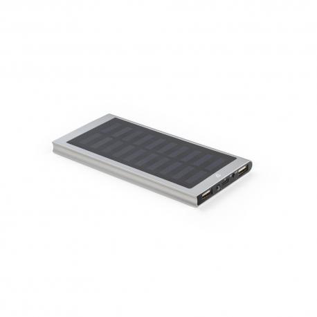 Power bank 8000 mah con panel solar en aluminio 100% reciclado Clerk