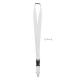 Lanyard 25mm con mosquetón Wide lany Ref.MDMO9661-BLANCO 