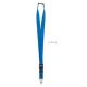 Lanyard 25mm con mosquetón Wide lany Ref.MDMO9661-AZUL ROYAL 