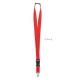 Lanyard 25mm con mosquetón Wide lany Ref.MDMO9661-ROJO 