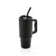 Vaso Embrace deluxe RCS acero inoxidable reciclado de 900ml. Ref.XDP43730-NEGRO 